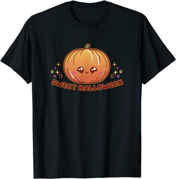 Halloween süßes Kürbis-Gesicht Kinder Kostüm für Halloween T-Shirt