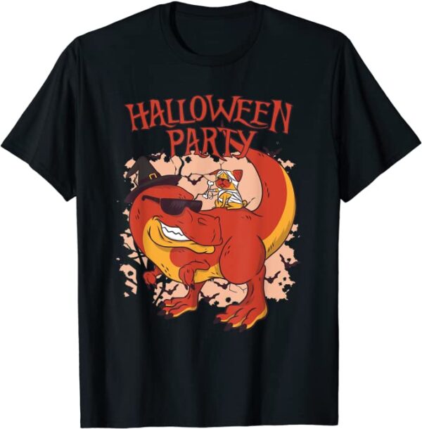 Halloween Party - Dinosaurier & Hund Kinder Kostüm Halloween T-Shirt